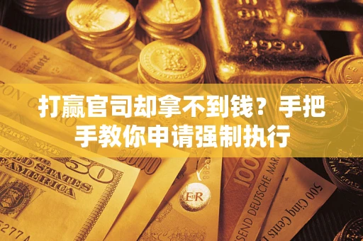 北京打赢官司却拿不到钱？手把手教你申请强制执行