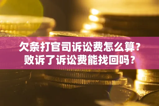 北京欠条打官司诉讼费怎么算？败诉了诉讼费能找回吗？