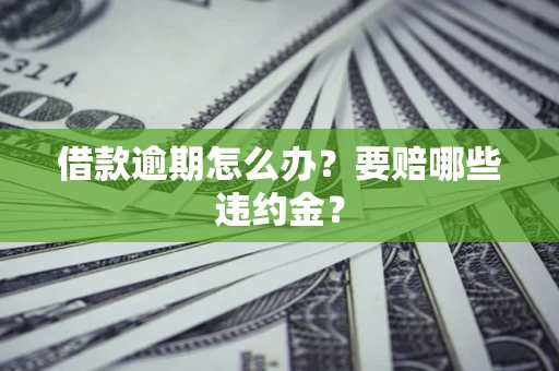 北京借款逾期怎么办？要赔哪些违约金？