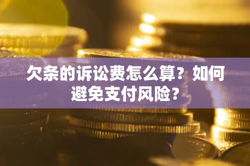 北京欠条的诉讼费怎么算？如何避免支付风险？
